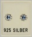 Ohrstecker, light safir-kristall