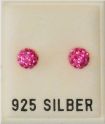 Ohrstecker, rose ,  6mm