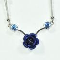 Mehrreihiges Edelstahlcollier ca. 40cm + Verlngerung