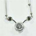 Mehrreihiges Edelstahlcollier ca. 40cm + Verlngerung