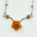 Mehrreihiges Edelstahlcollier ca. 40cm + Verlngerung