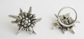 Schalclip Edelweiss, altsilber