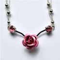 Mehrreihiges Edelstahlcollier ca. 40cm + Verlngerung
