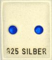 Ohrstecker, blau emailliert,   ca. 5mm