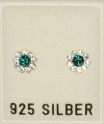 Ohrstecker, Ø  ca. 7mm, emerald-kristall