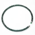 Halsreifen flexibel aus Strasssteinen, smaragd