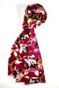 XL Schals mit Blumenranken, rot