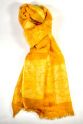 XXL Schal mit Blütenmotiv, gelb