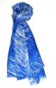 XL Schals mit Streifendesign, blau