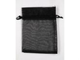 10 x Organza-Geschenksckchen, schwarz
