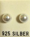 Perlohrstecker, mit Süssw.-Perlen, Ø ca. 10 mm