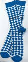 Trachtensocken, Made in Italy, Bavaria, wei-blau