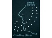 Nasenstecker 925/- Sterlingsilber, kristallfb.