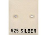 Perlohrstecker, wachsweiss