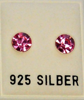 Ohrstecker, Ø 6mm, light rose