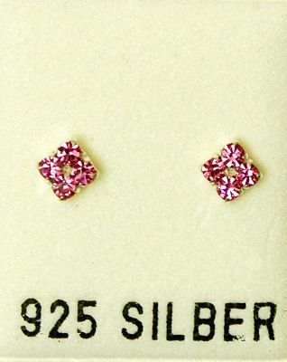 Ohrstecker, rose, ca. 4x4mm