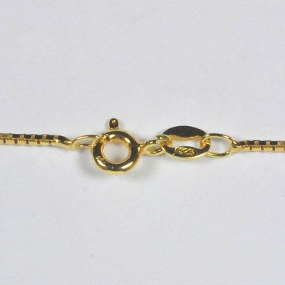 Venezianerkette, 1,0mm, 925/Silber goldplated, ca. 40cm