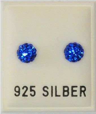 Ohrstecker, safir , Ø 6mm