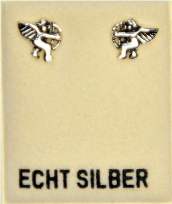 Ohrstecker Engel mit Pfeil und Bogen (Amor)