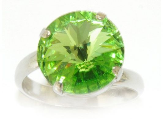 Fingerring, Peridotfarben