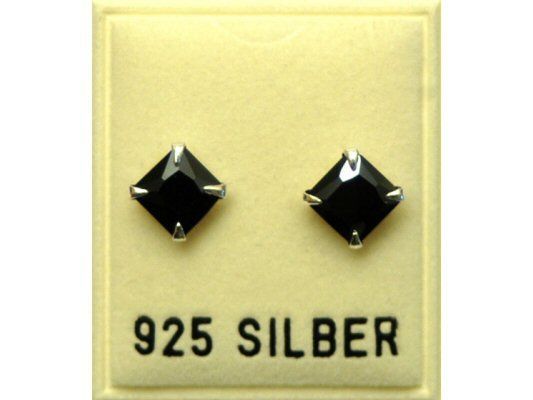 Stecker schwarz Quadrat 6x6 mm