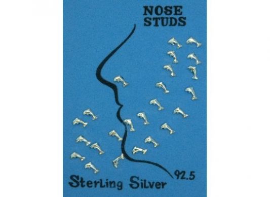 Nasenstecker 925/- Sterlingsilber - Delfin